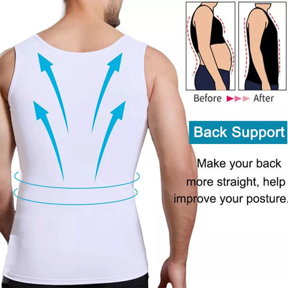 2-pack Men's slimming compression shirts