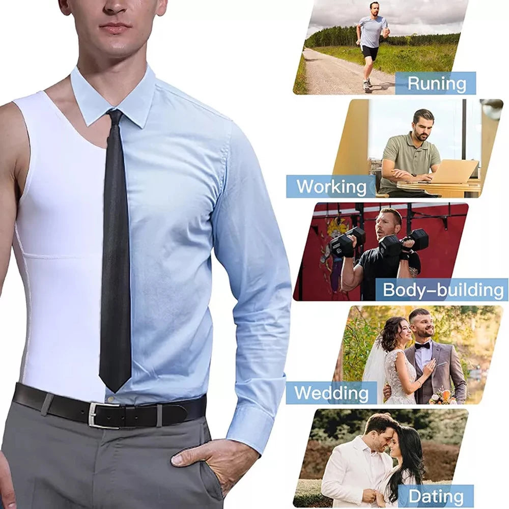 2-pack Men's slimming compression shirts