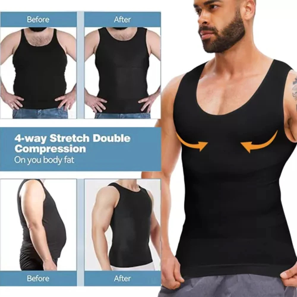 2-pack Men's slimming compression shirts
