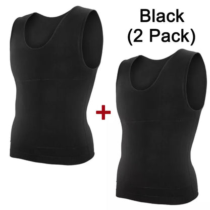 2-pack Men's slimming compression shirts